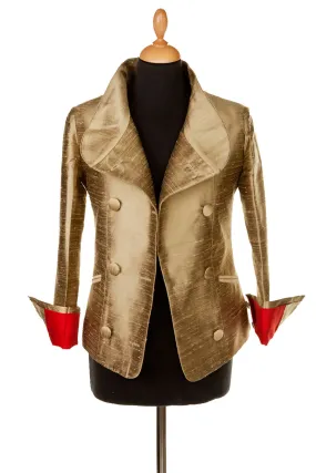 Delphine Jacket in Oyster Gold