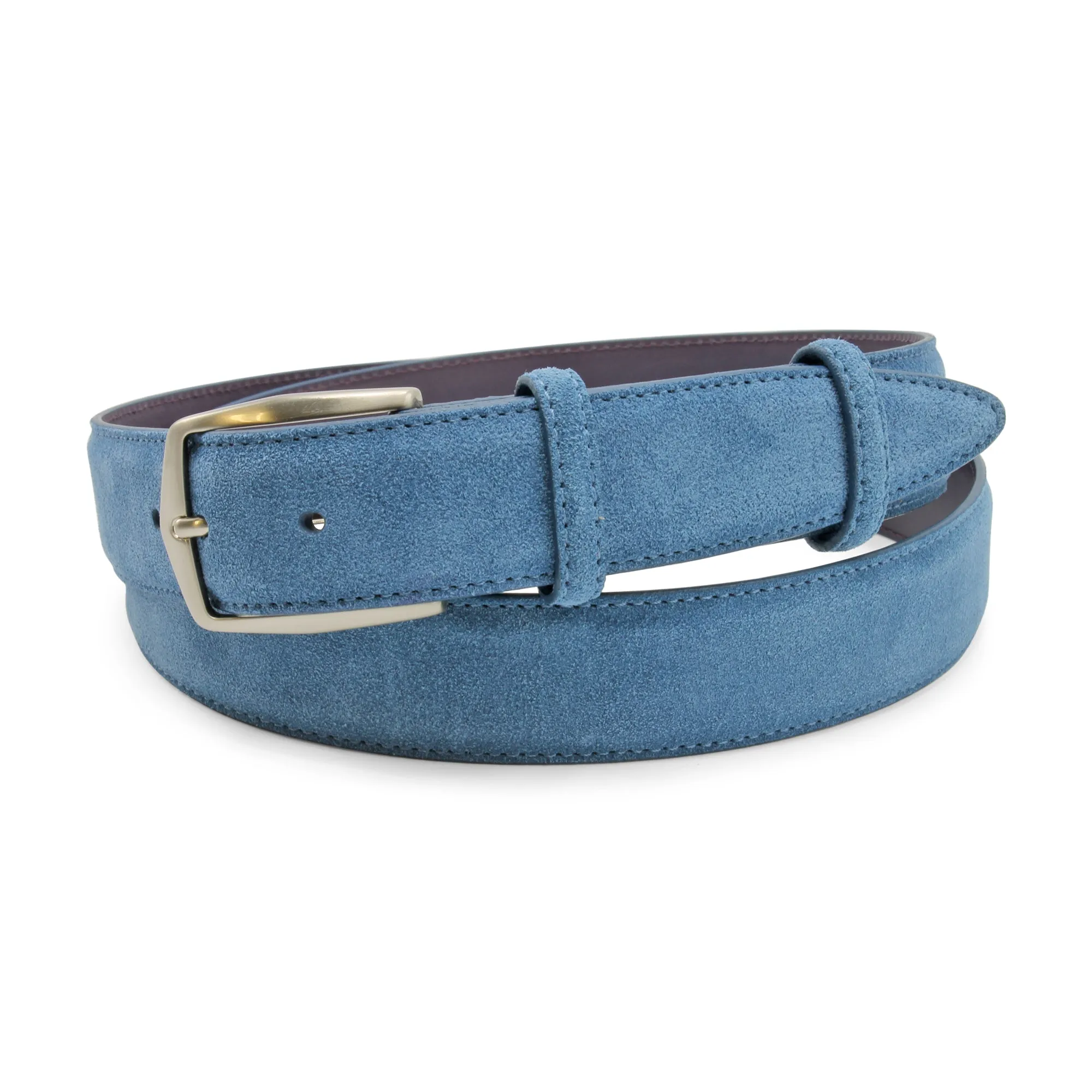 Denim Blue Smart Suede Belt