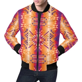 Desert Geo Bomber Jacket for Men