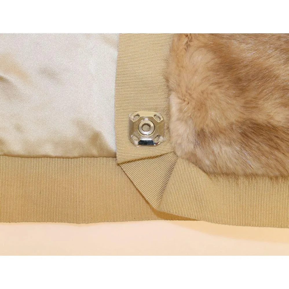 Dolce & Gabbana Exclusive Beige MINK Fur Scarf Wrap