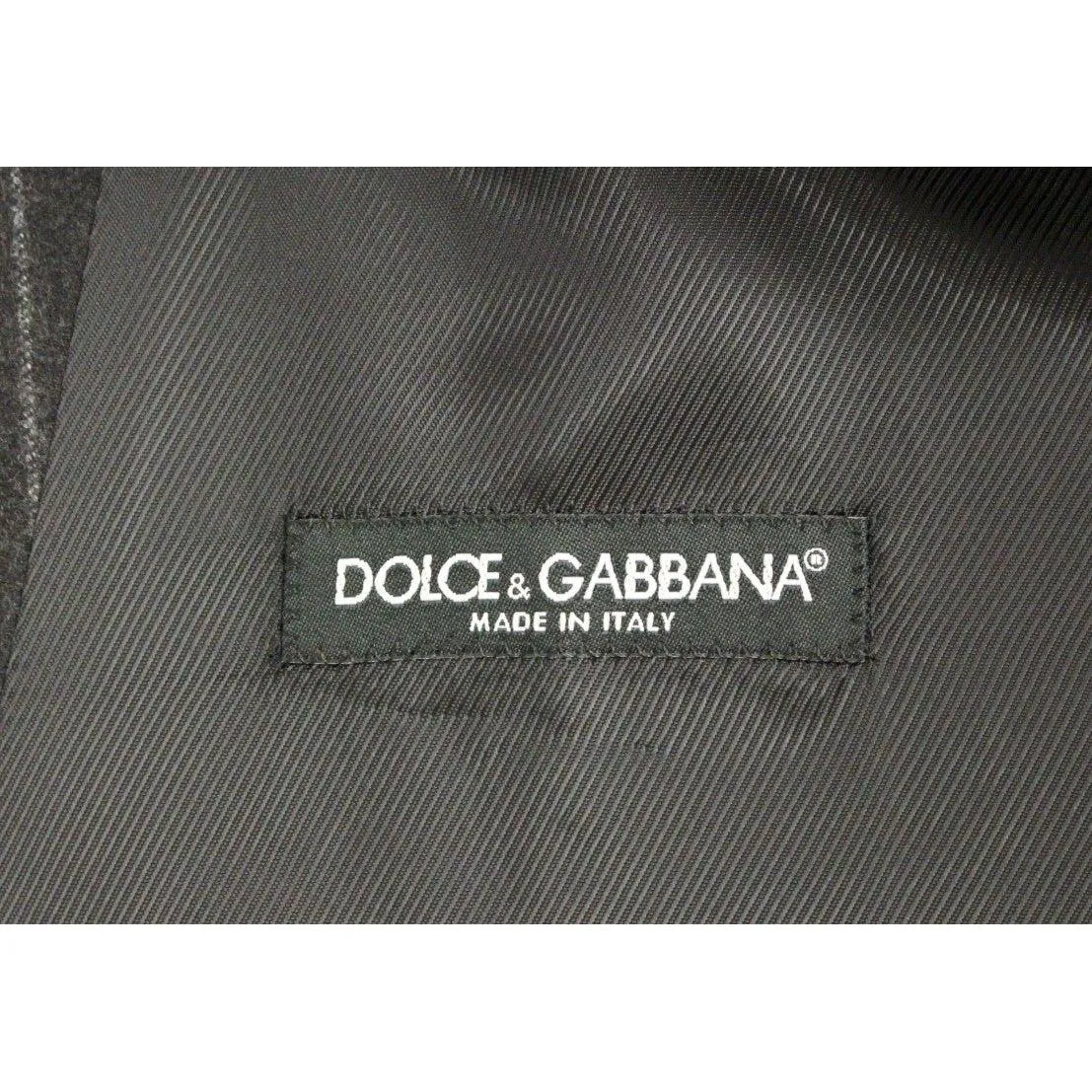 Dolce & Gabbana Sleek Gray Striped Wool Dress Vest