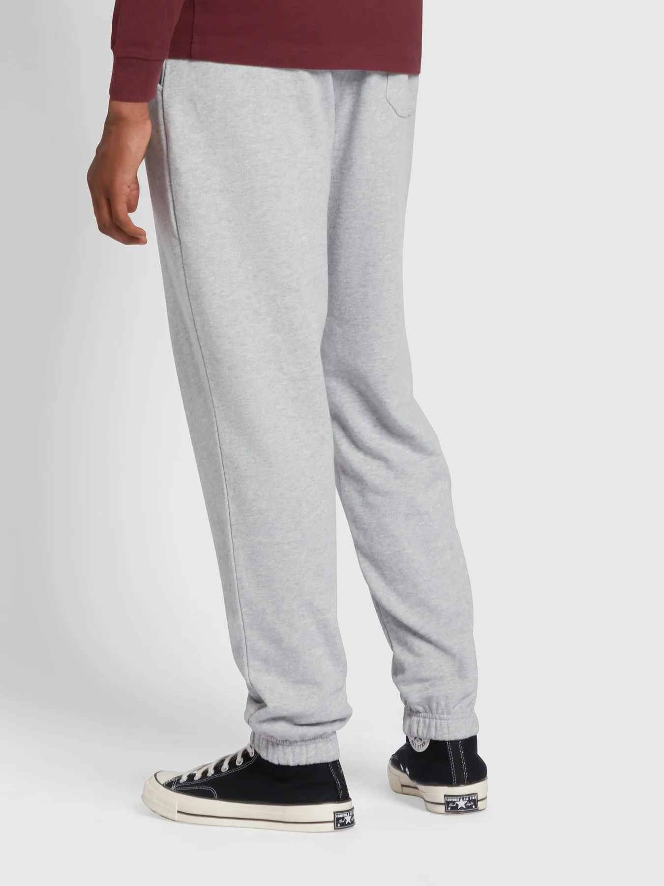 Durrington Organic Cotton Jogger In Light Grey Marl