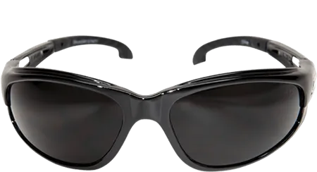 Edge Eyewear Dakura GSW116 Black Frame with Gasket  Smoke Lens Glasses