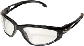 Edge Eyewear Dakura SW111VS Black Frame Clear Vapor Shield Lens Glasses