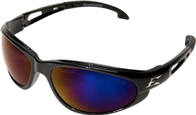 Edge Eyewear Dakura SW118 Black Frame Blue Mirror Lens Glasses