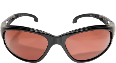 Edge Eyewear GTSM215 Dakura Black Frame with Gasket Polarized Copper Driving Lens Glasses