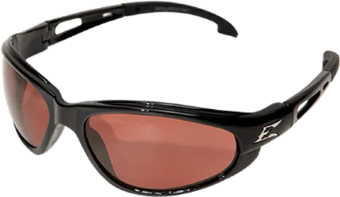 Edge Eyewear GTSM215 Dakura Black Frame with Gasket Polarized Copper Driving Lens Glasses