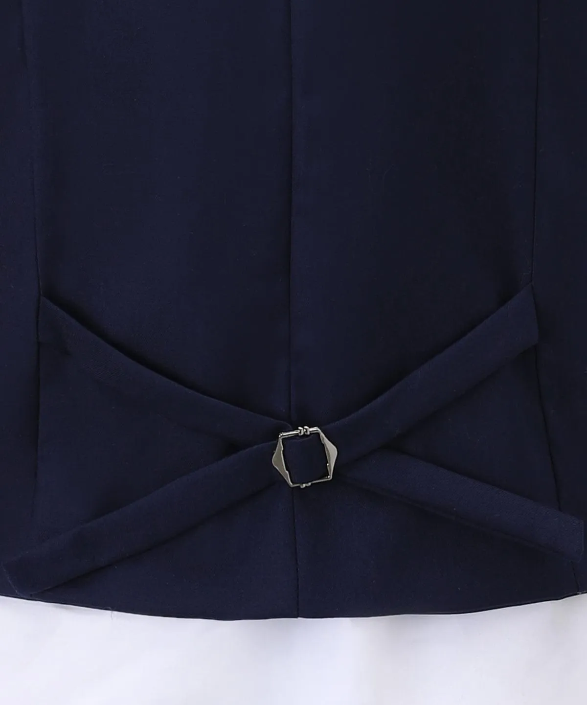 Flat Shawl Lapel Navy Waistcoat