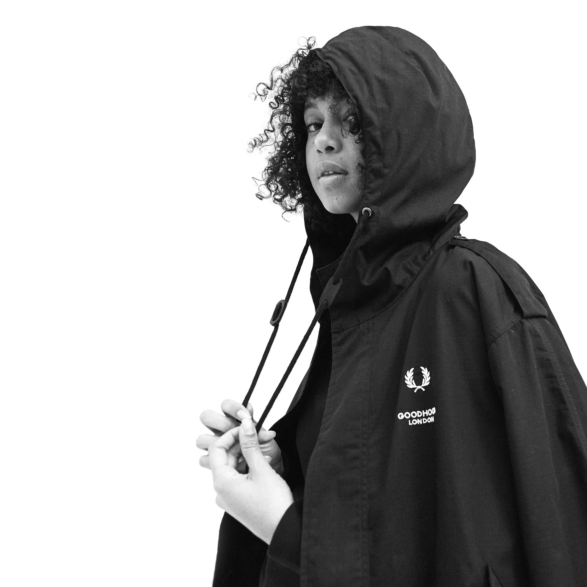 Fred Perry x Goodhood London Parka Black