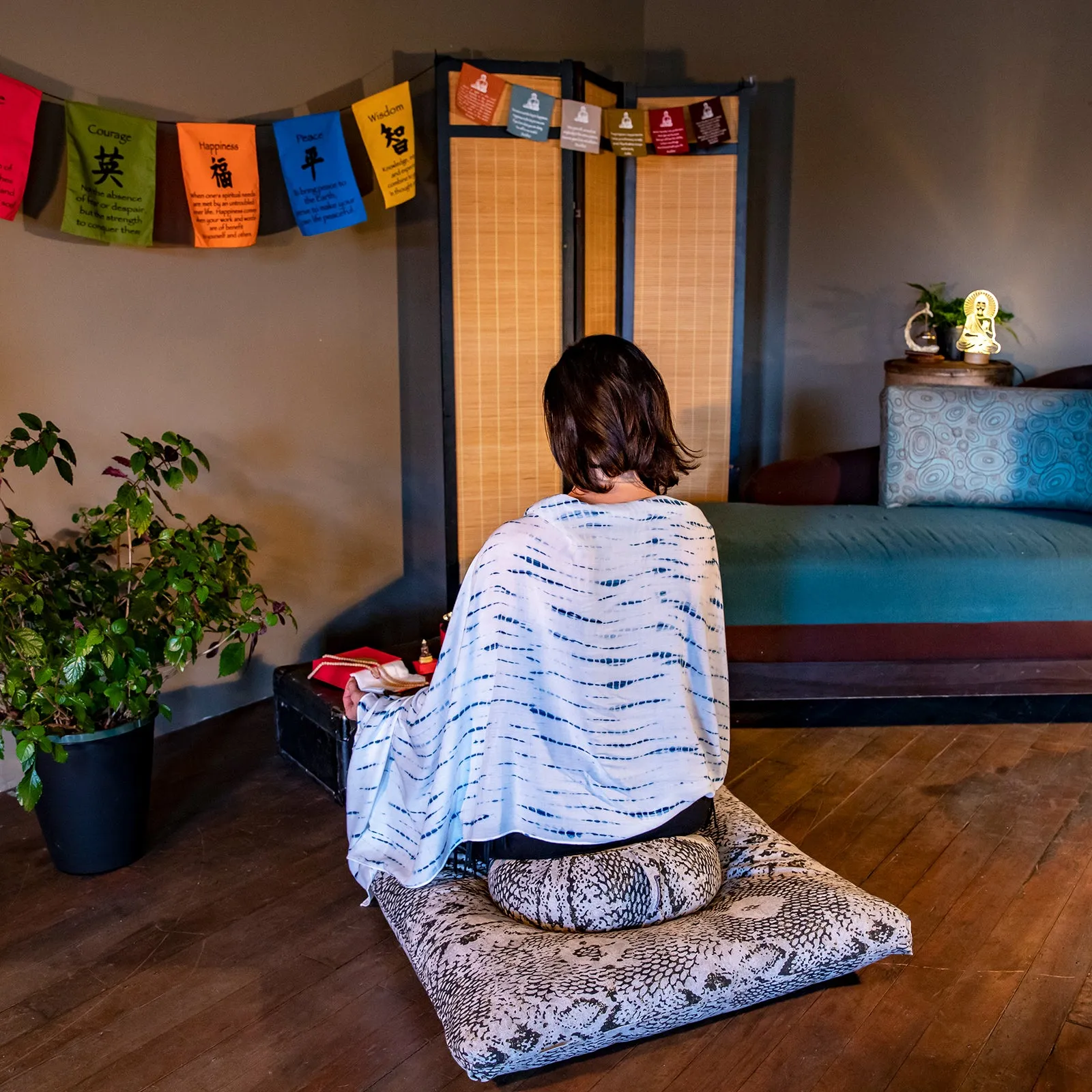 Gentle Rain Meditation Shawl