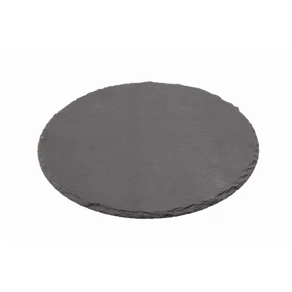 Genware Natural Edge Slate Platter 30cm Round