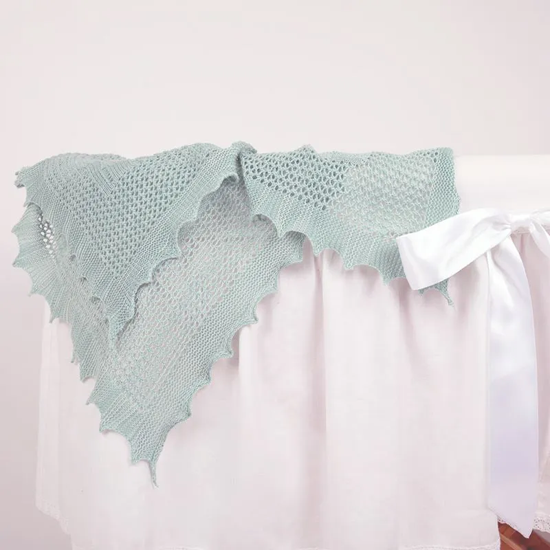 G.H.Hurt & Son Apple of My Eye Shawl - Soft Jade