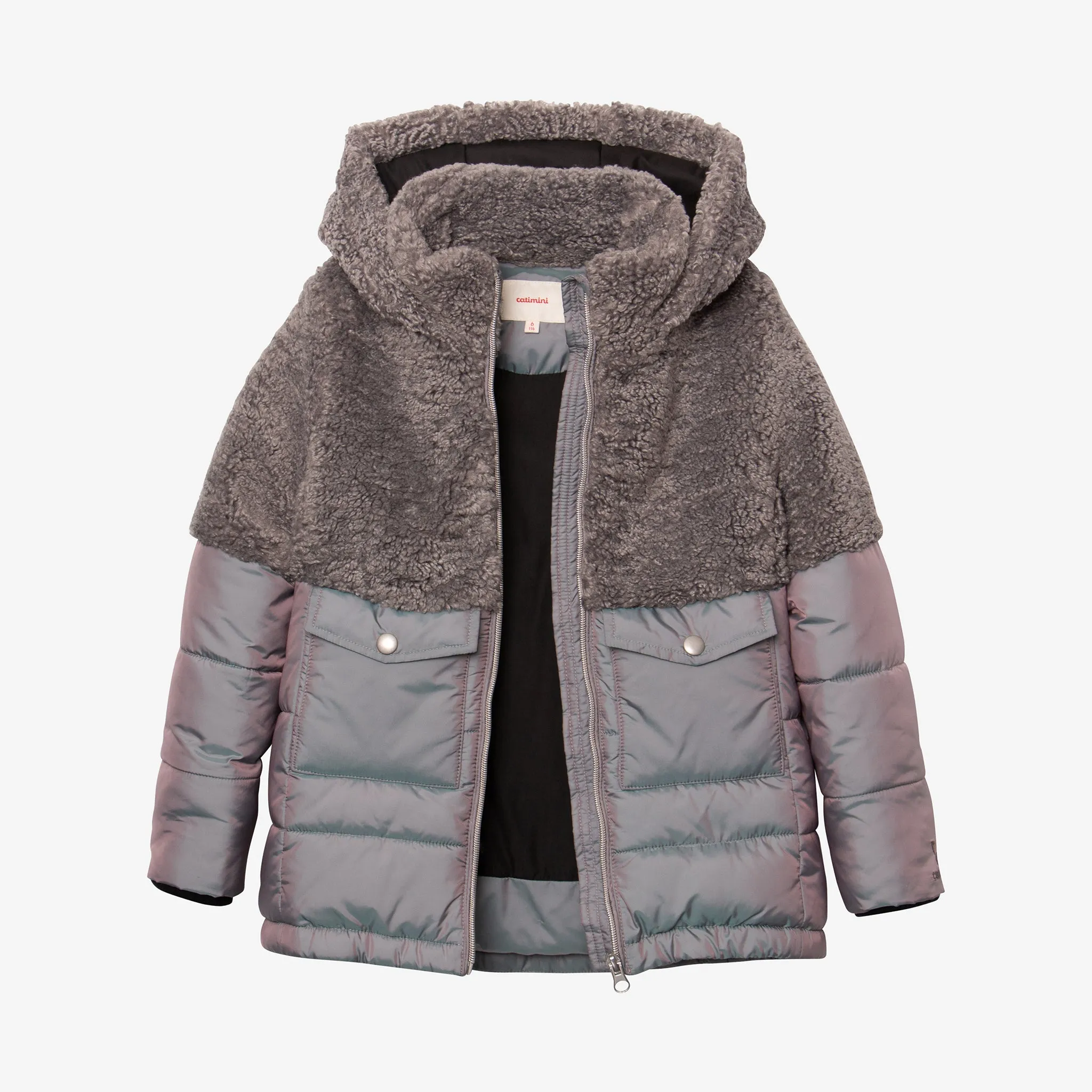 Girl grey parka