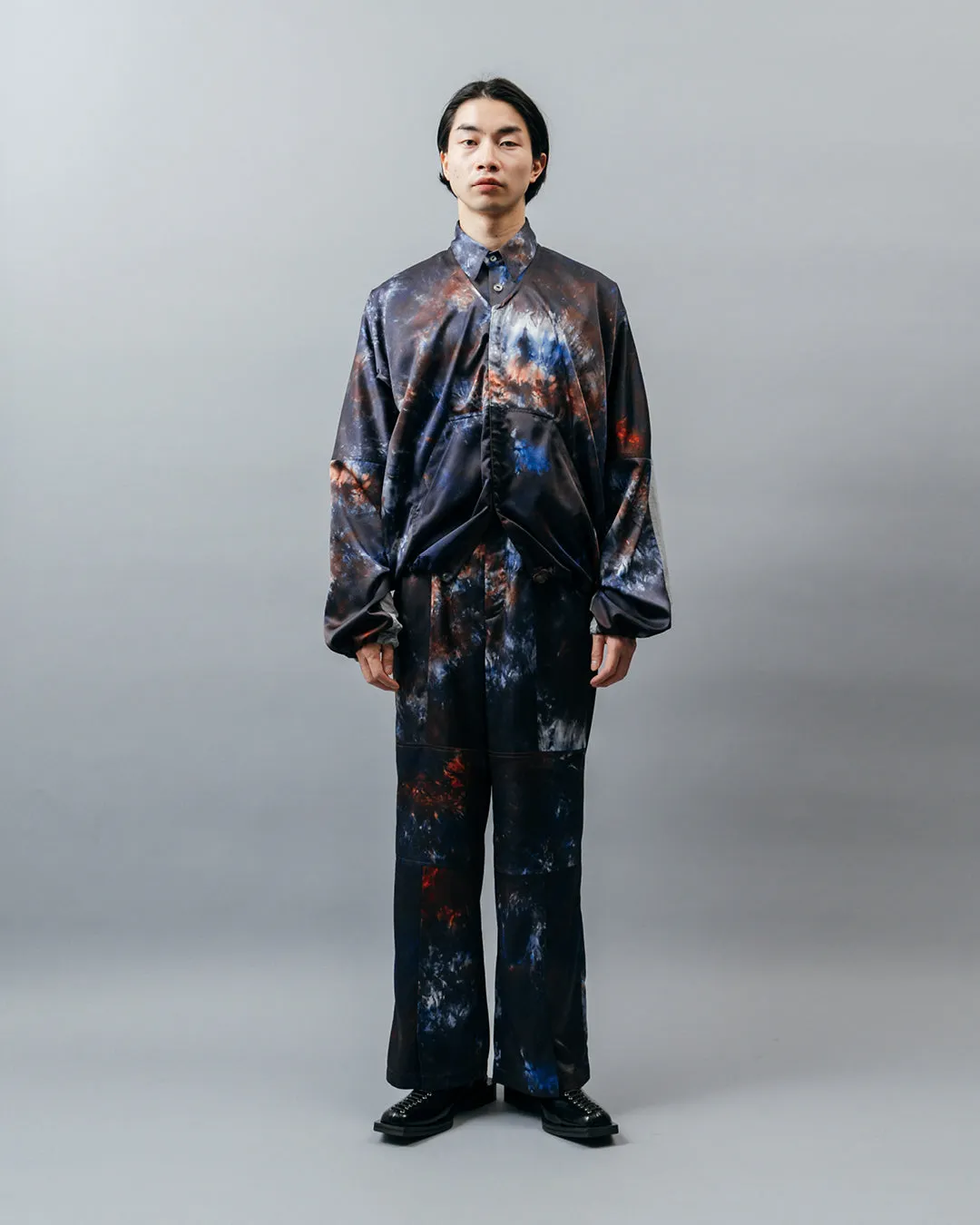 GRAPHIC PRINT AtG OVER JACKET .09【DEEP BLUE】