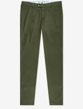 Green Lupus Cotton Mix Trouser