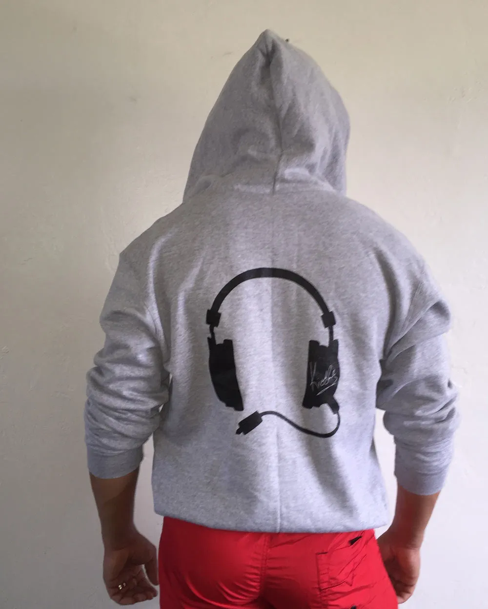 Headphone Hoodie Grey / Black