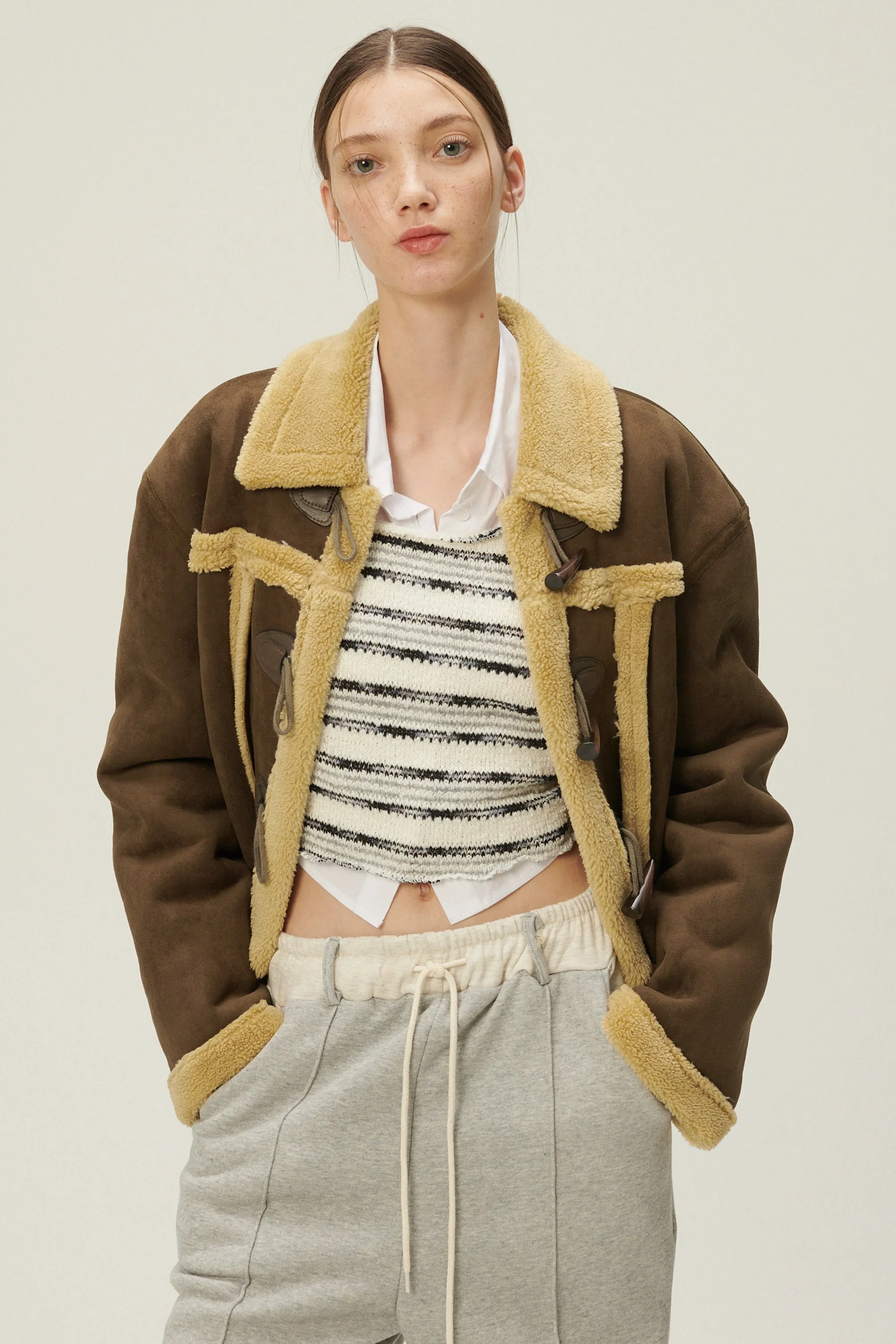 Helen Duffle Shearling Jacket