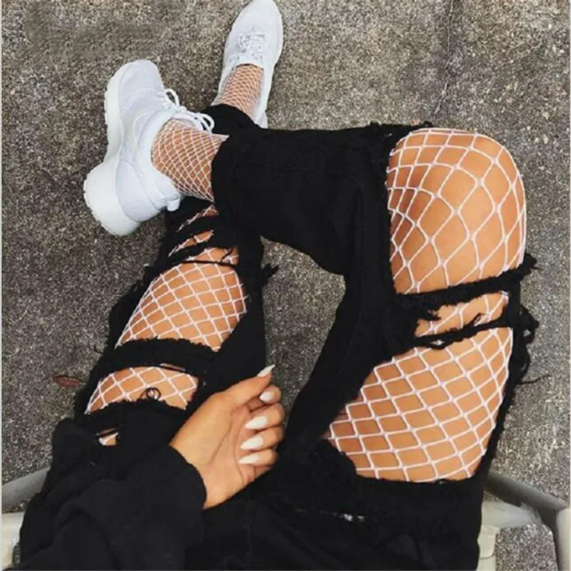 Hollow Out Fishnet Tights