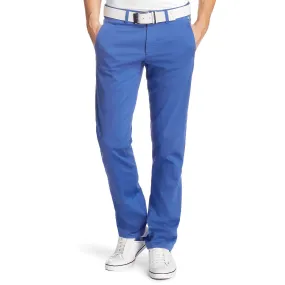 Hugo Boss Leeman Slim Fit Gabardine Weave Chinos - Open Blue