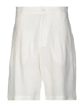 Isabel Benenato Man Bermuda shorts Ivory 34 waist