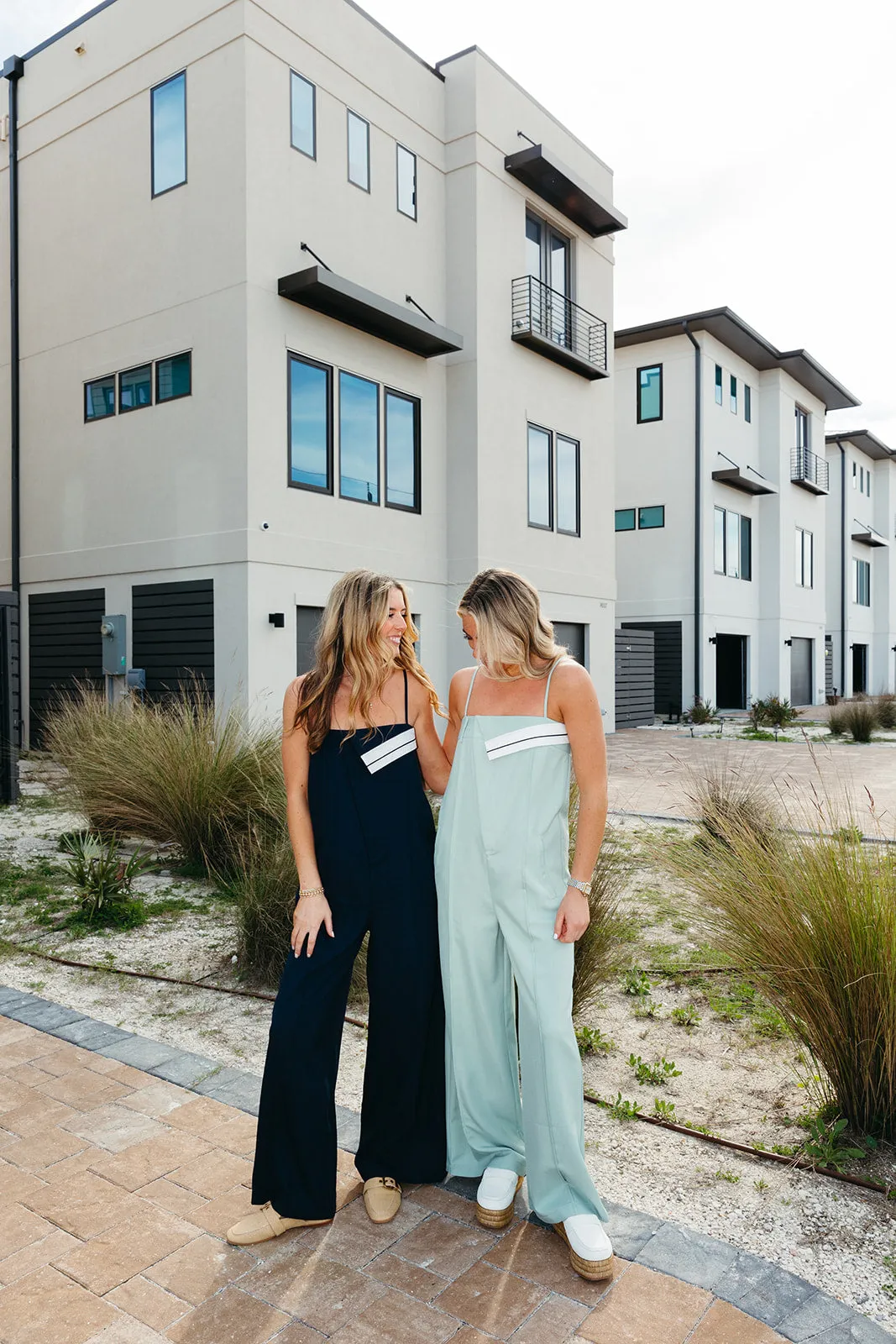 Jaclyn Fold Over Jumpsuit - Navy