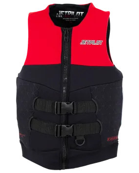 Jetpilot Cause Mens S-Grip FE Neo Vest - Red Level 50 - 2023