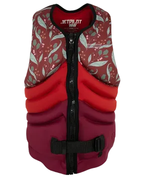 Jetpilot Quantum Bec Ladies Neo Vest - Red - 2022