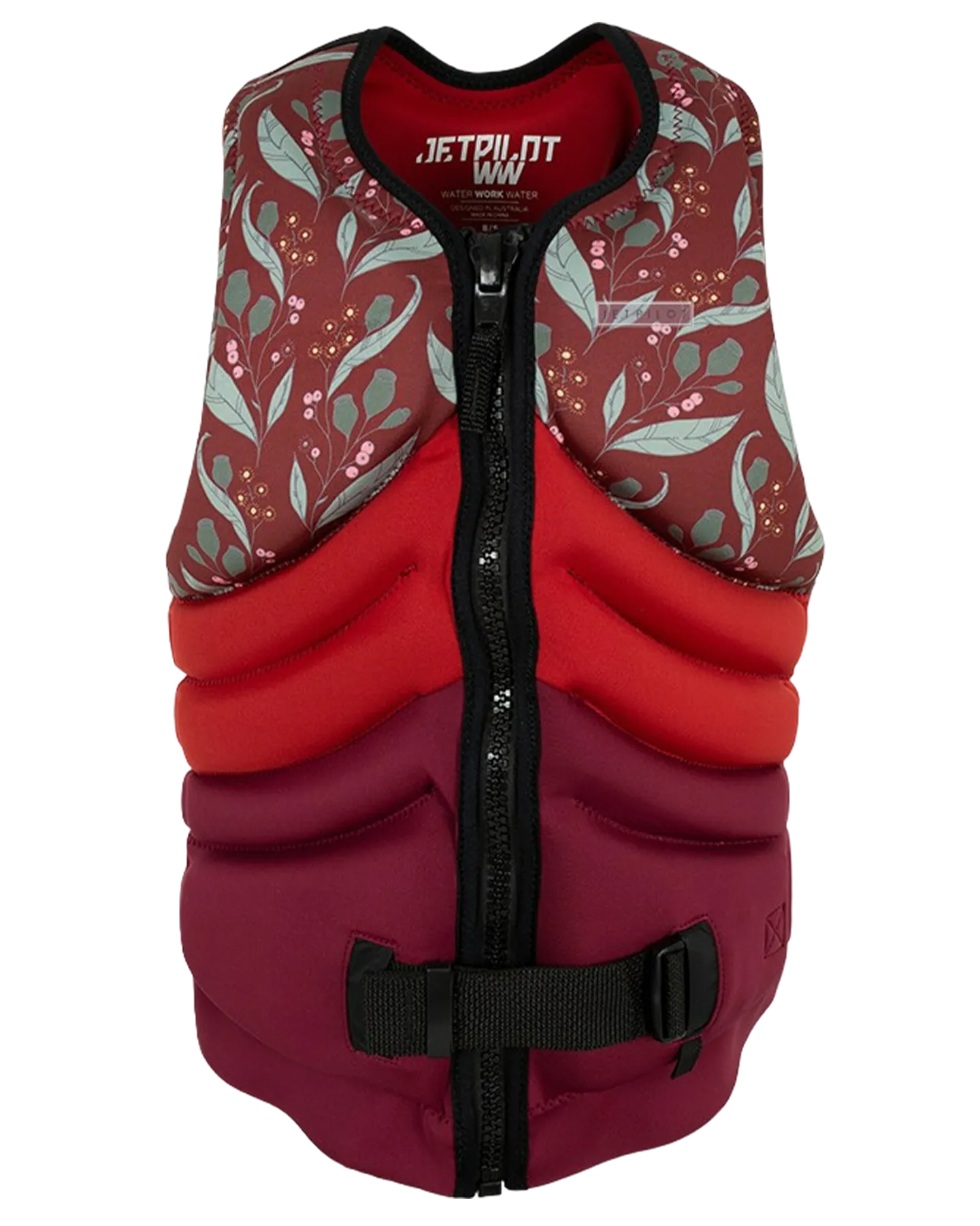 Jetpilot Quantum Bec Ladies Neo Vest - Red - 2022