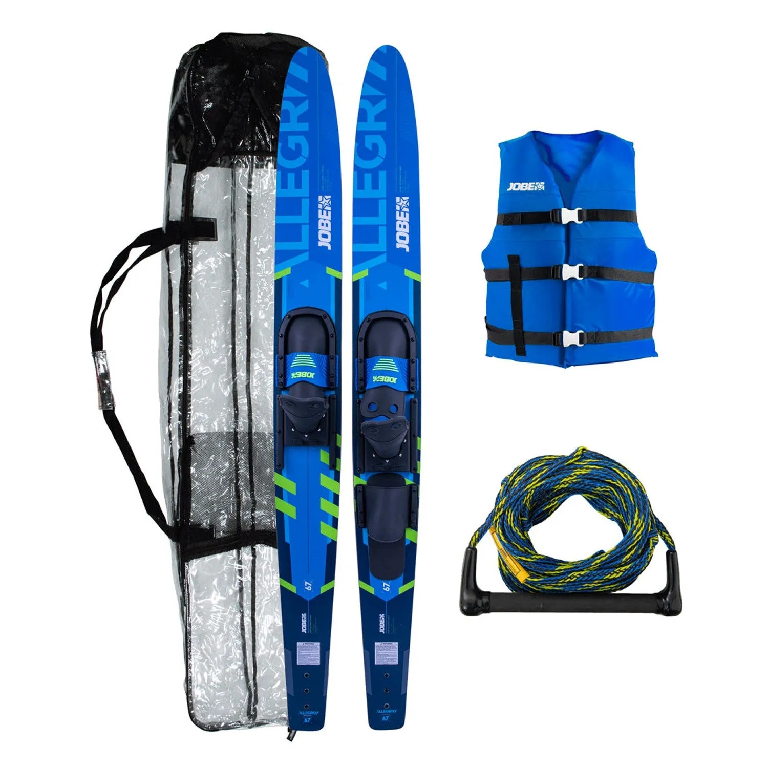 Jobe Allegre 67" Combo Waterskis Package Blue