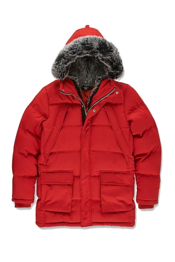 Jordan Craig LEGACY EDITION  HEAVY QUILTED PARKA W FUR Men’s - RED