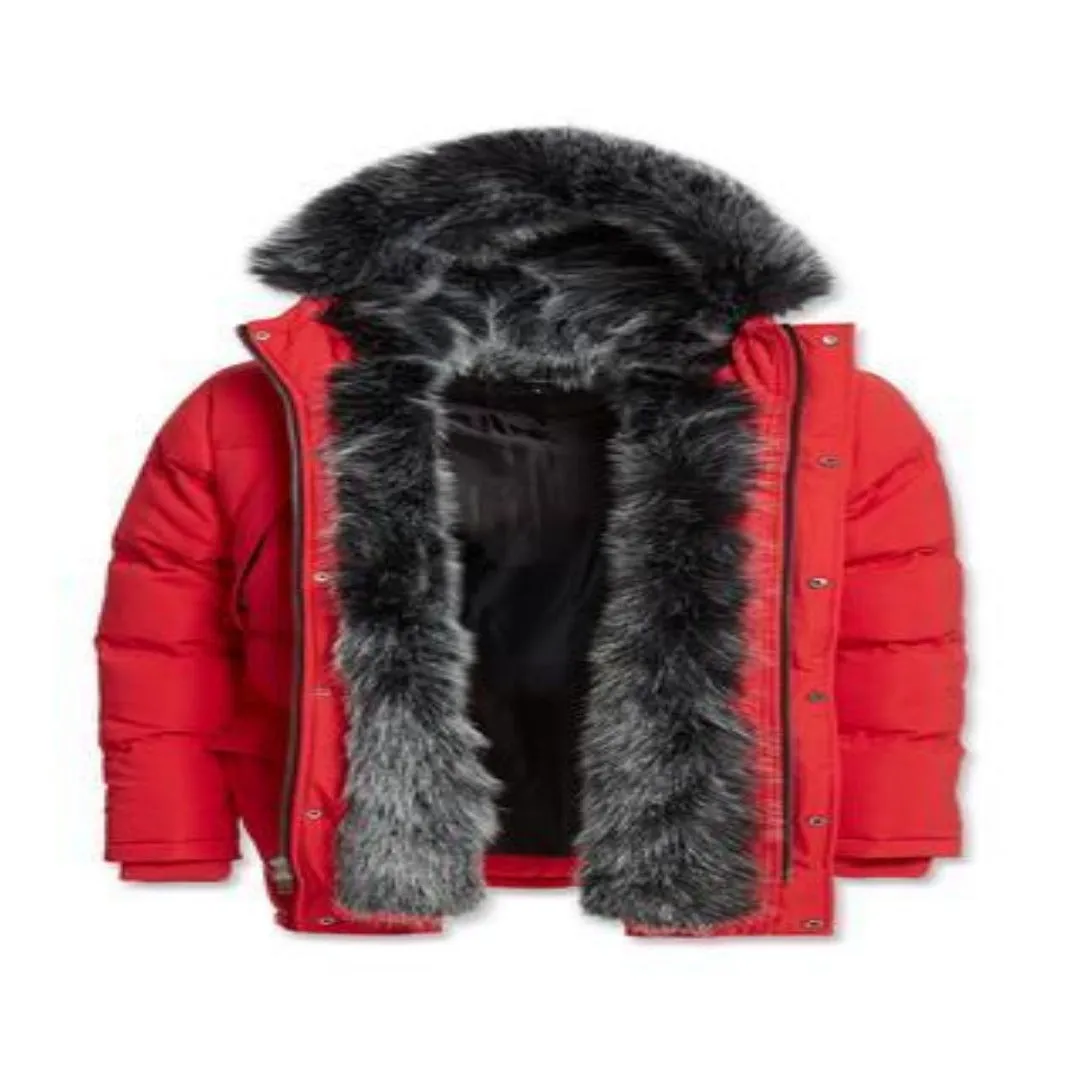 Jordan Craig LEGACY EDITION  HEAVY QUILTED PARKA W FUR Men’s - RED