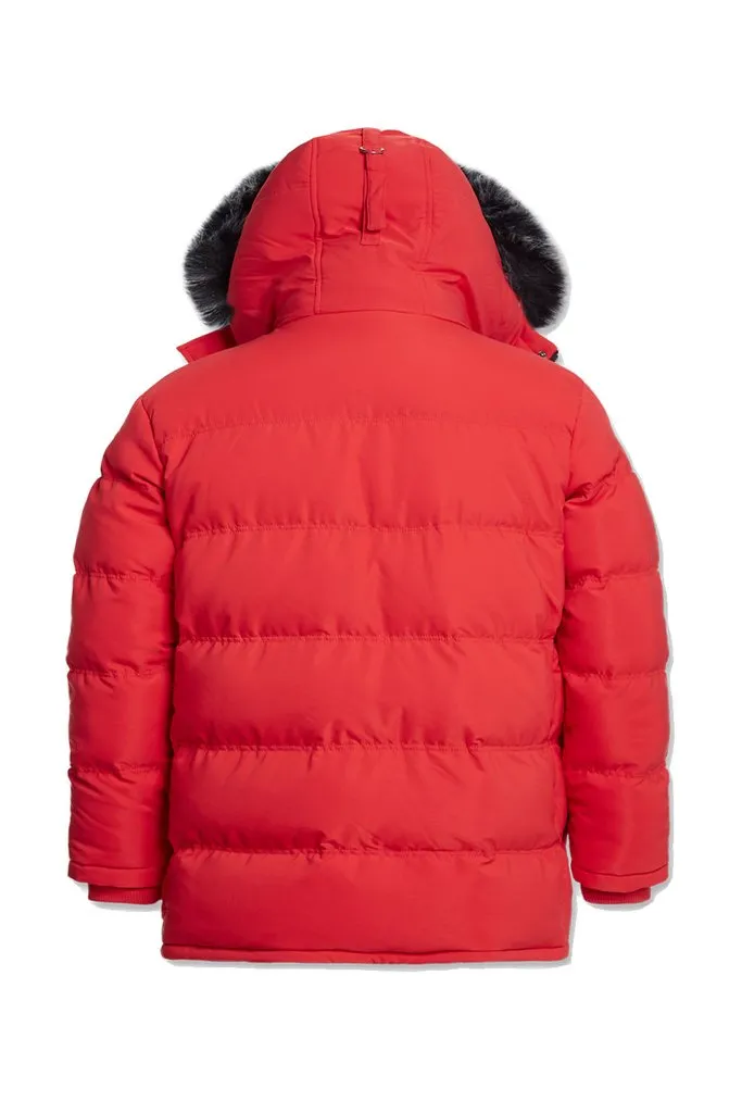 Jordan Craig LEGACY EDITION  HEAVY QUILTED PARKA W FUR Men’s - RED