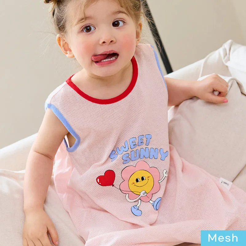 Kids Cotton Cool Mesh Sleeping Vest - Sweet Sunny