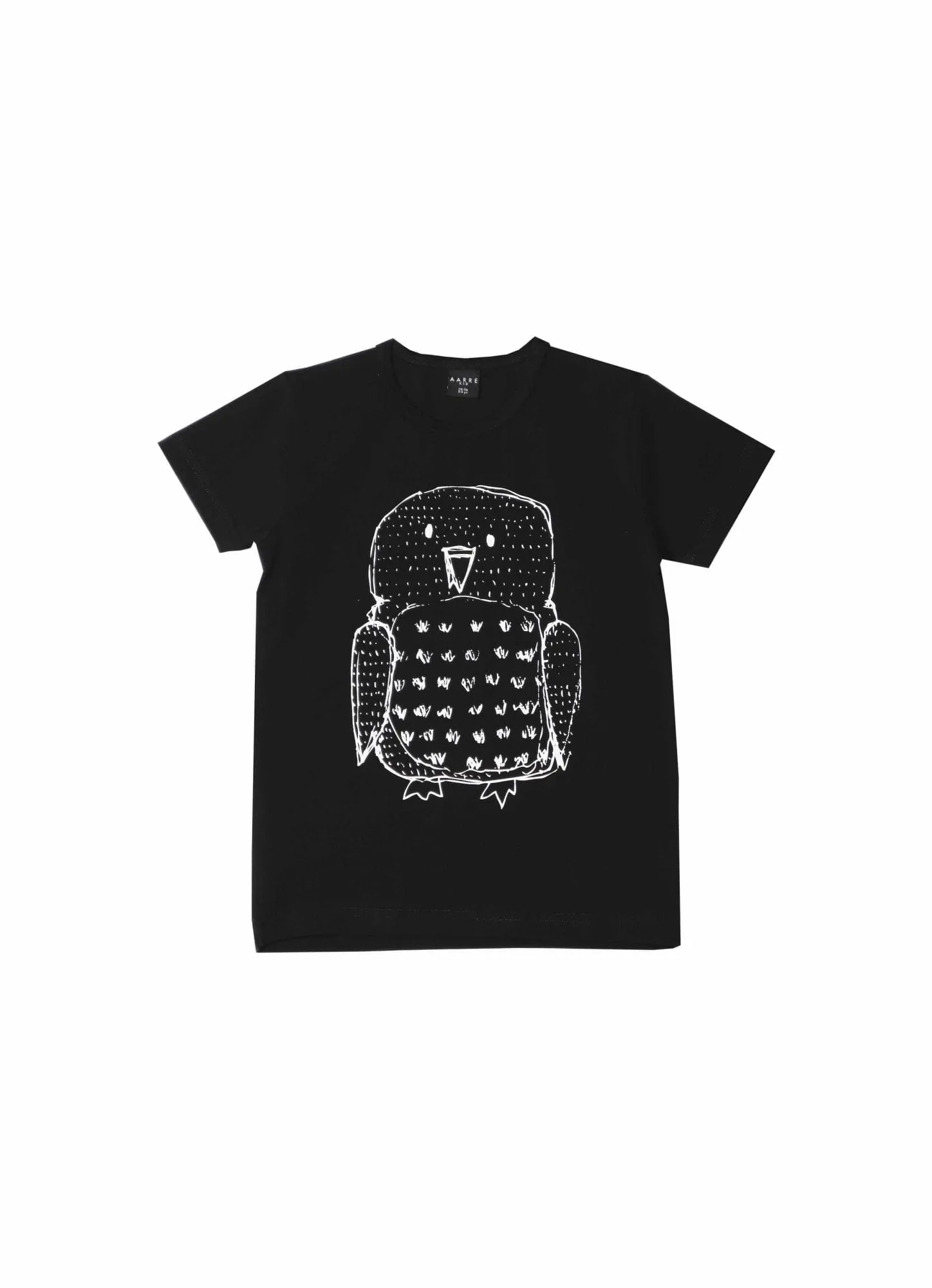 Kids' Owl T-Shirt Black