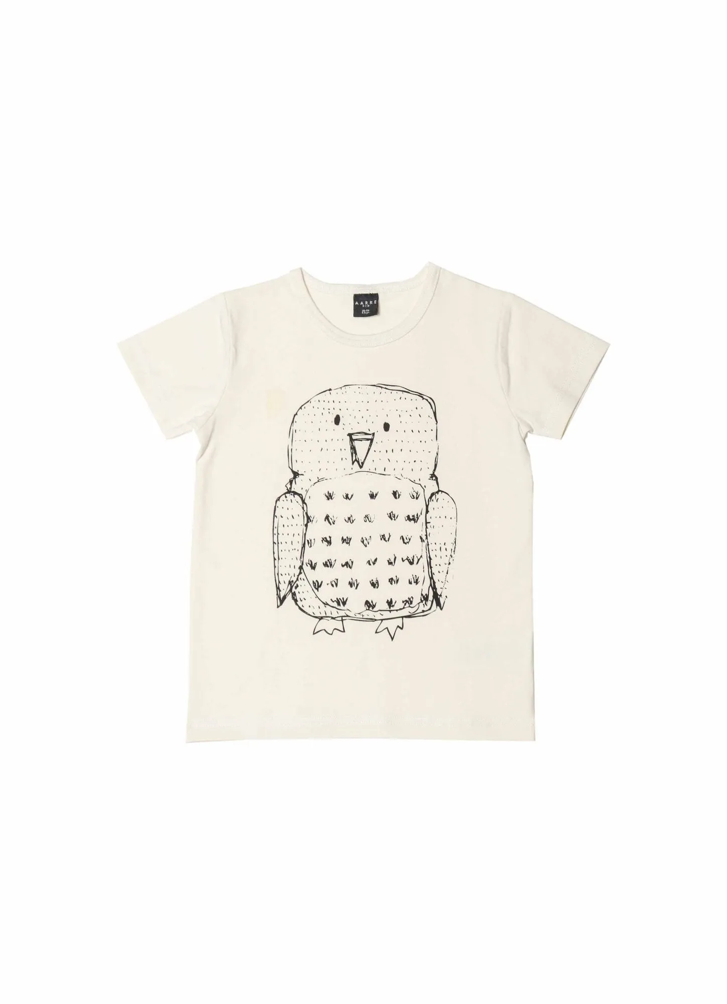 Kids' Owl T-Shirt Natural White