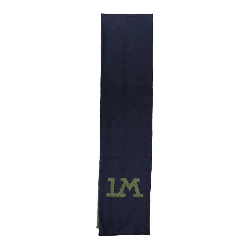 La Martina Elegant Green Contrast Detail Scarf