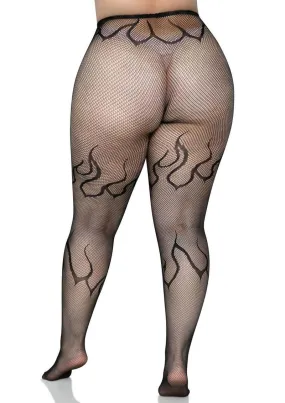 Leg Avenue Flame Net Tights