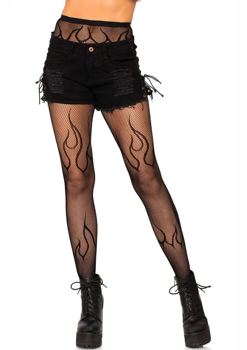 Leg Avenue Flame Net Tights