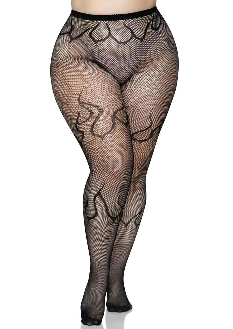 Leg Avenue Flame Net Tights