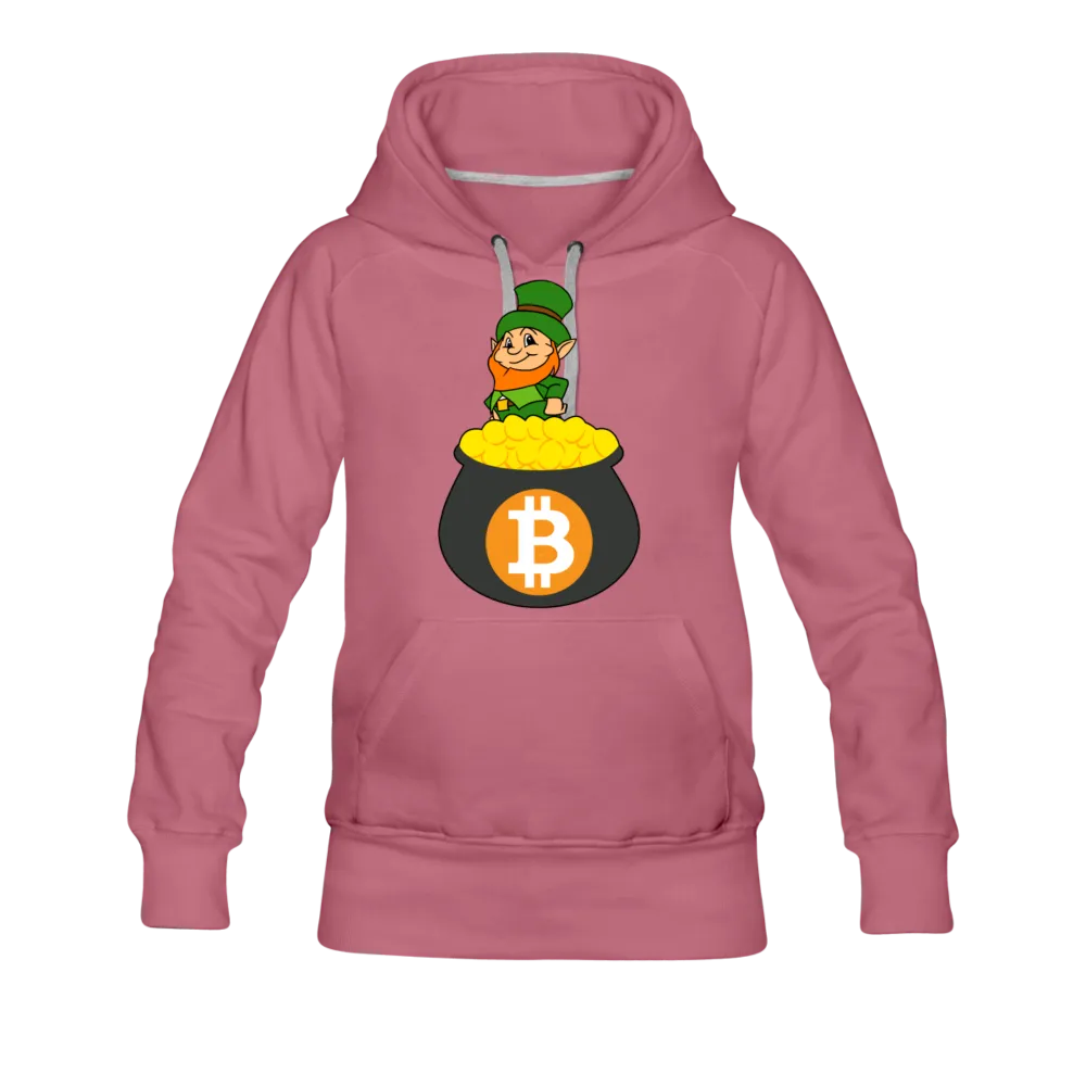 Leprechaun Bitcoin Women’s Premium Hoodie