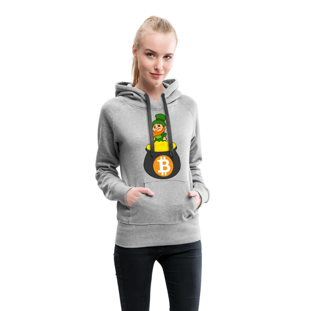 Leprechaun Bitcoin Women’s Premium Hoodie