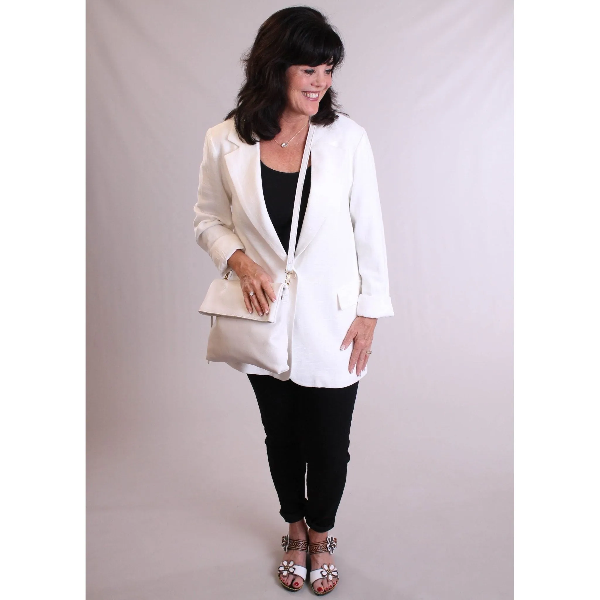 Lili Sidonio Woven Linen Jacket