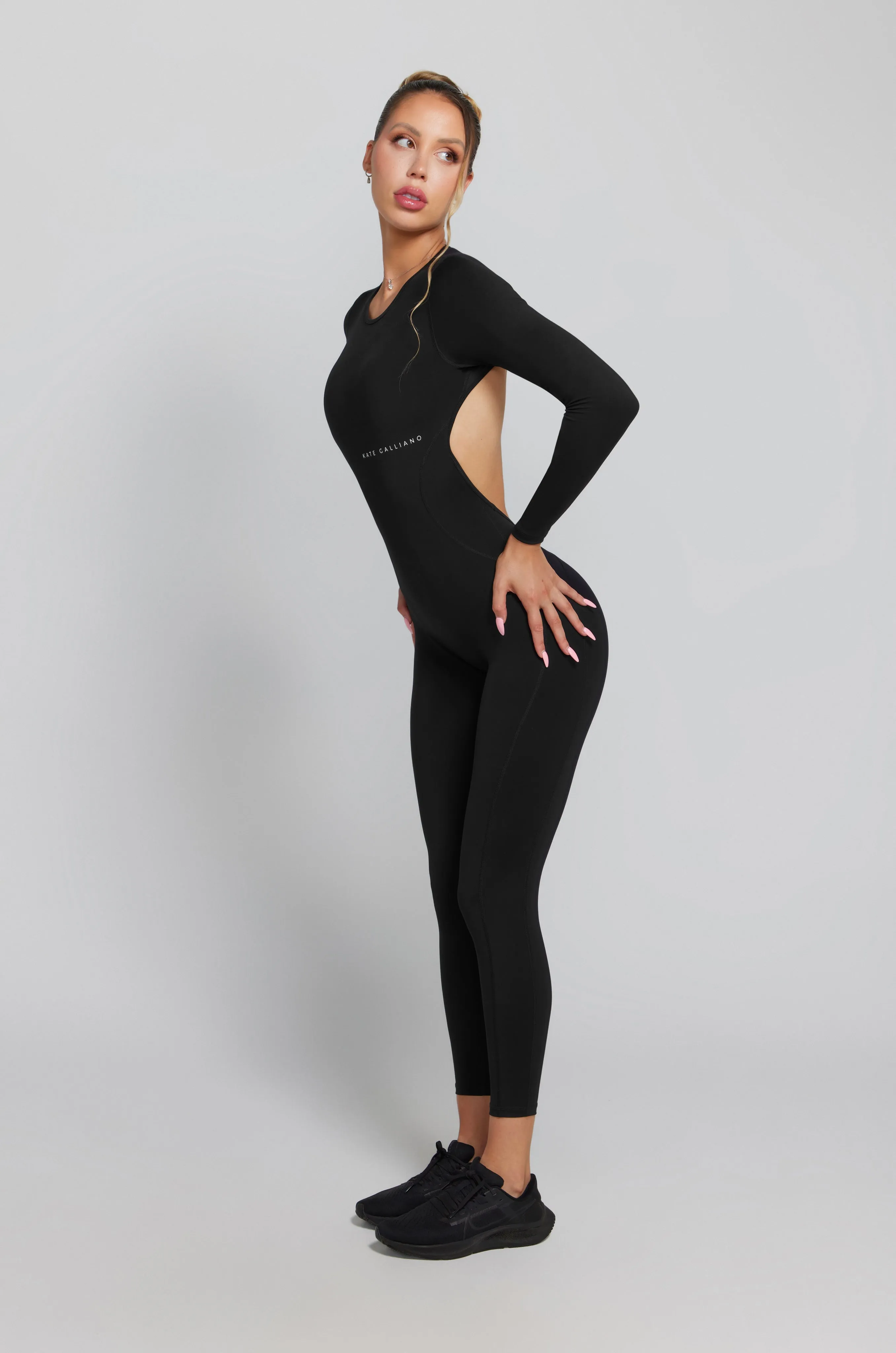 Long Sleeve Jumpsuit - Black