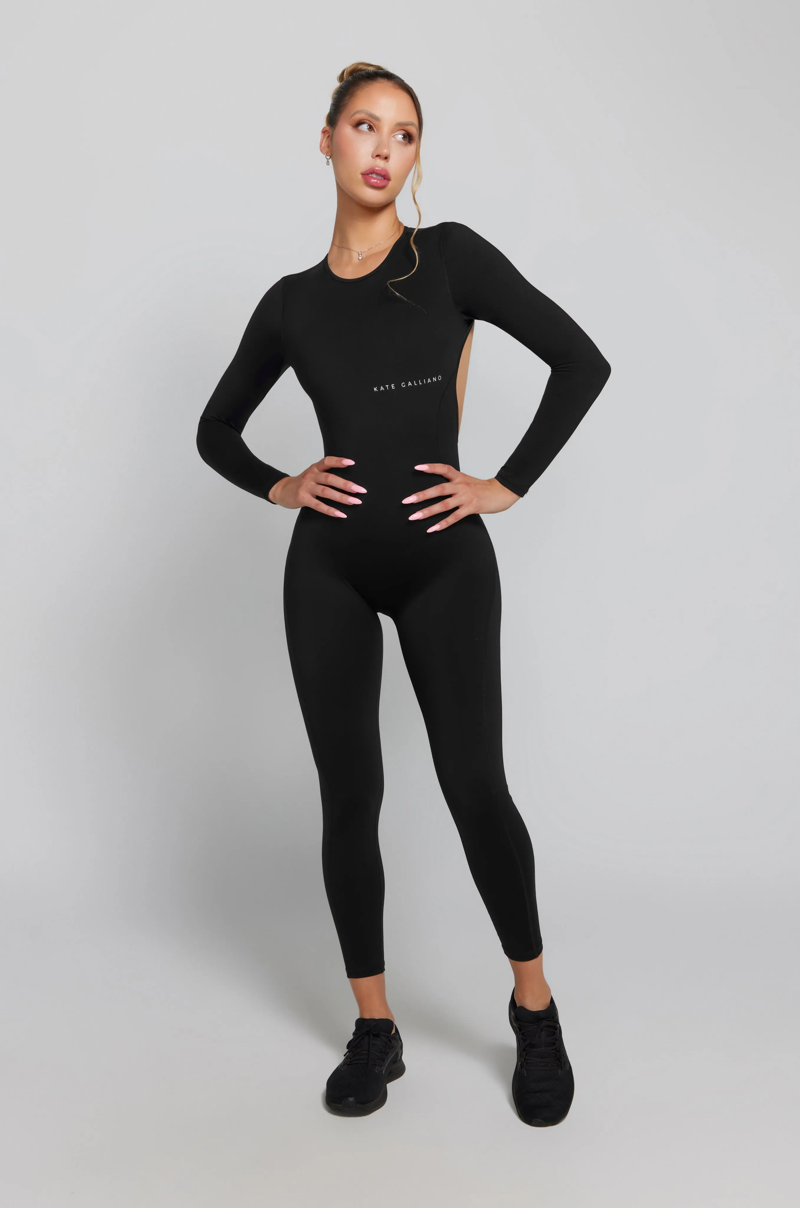 Long Sleeve Jumpsuit - Black