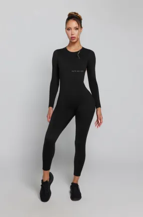 Long Sleeve Jumpsuit - Black