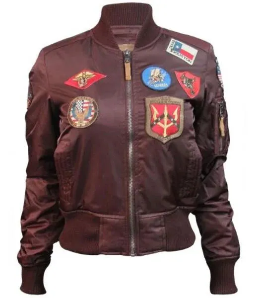 MA-1 Miss Top Gun Bomber Jacket With Patches