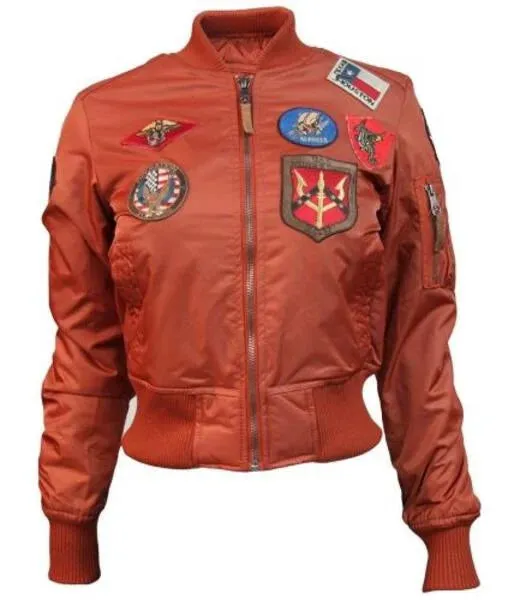 MA-1 Miss Top Gun Bomber Jacket With Patches