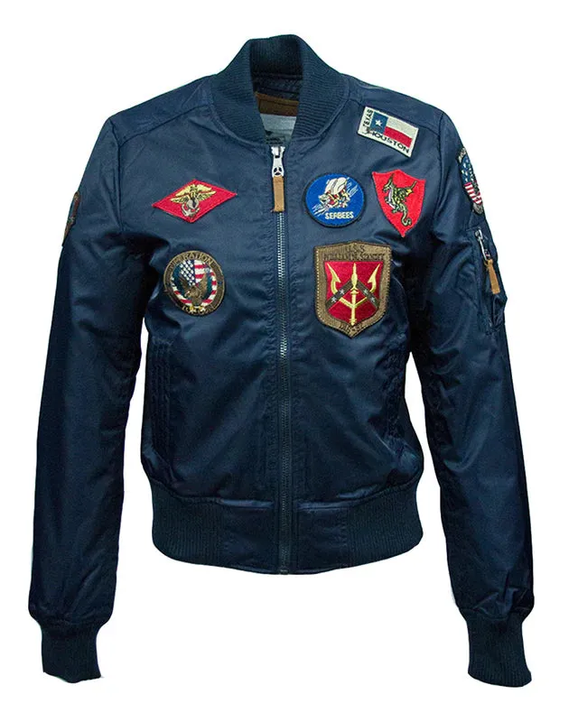 MA-1 Miss Top Gun Bomber Jacket With Patches