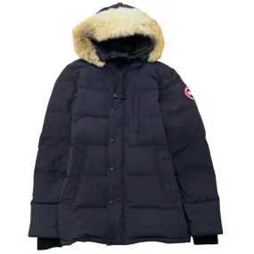 Men's Carson Parka Fusion Fit Heritage Down Jacket Navy Size M