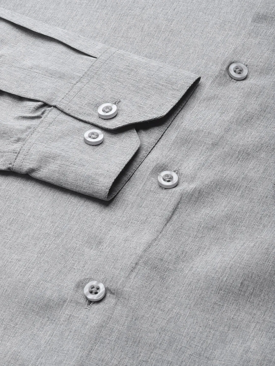 Men's Cotton Grey Casual Shirt